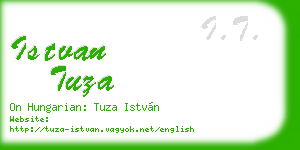 istvan tuza business card