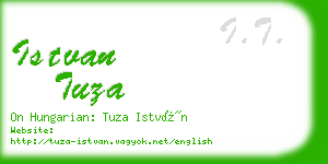 istvan tuza business card